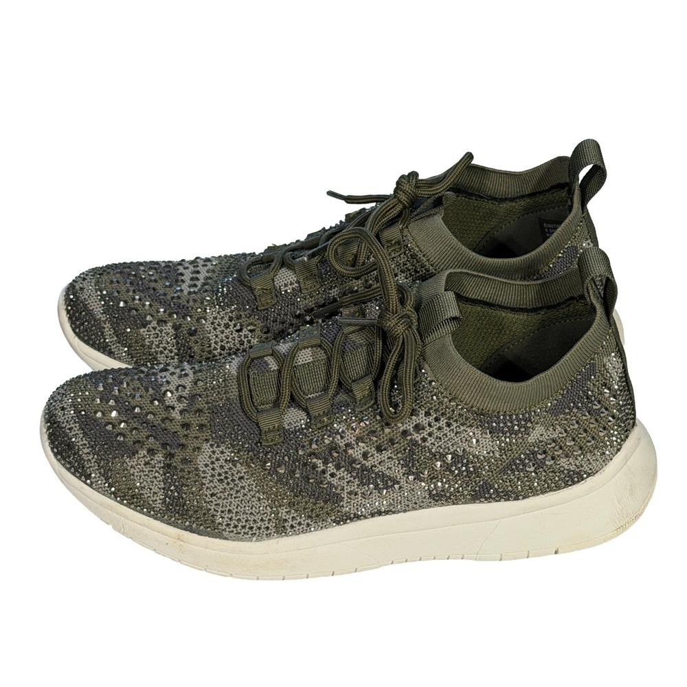 Blondo Waterproof Sneakers Women's 8.5 M Camouflage Rhinestone #83601 Kali